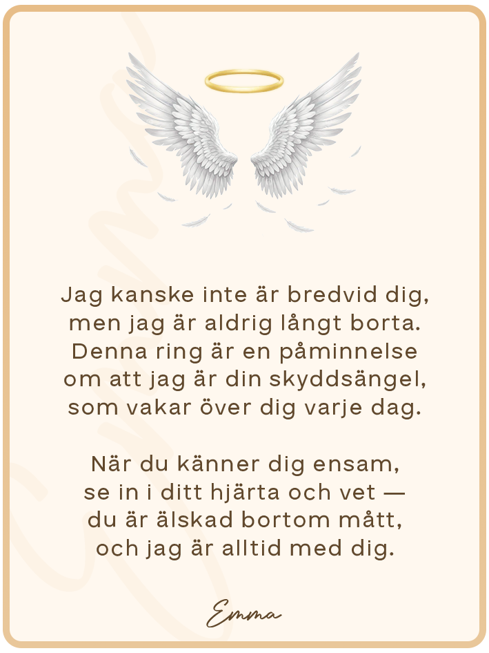 Guardian Wings Angel Ring with Message Card