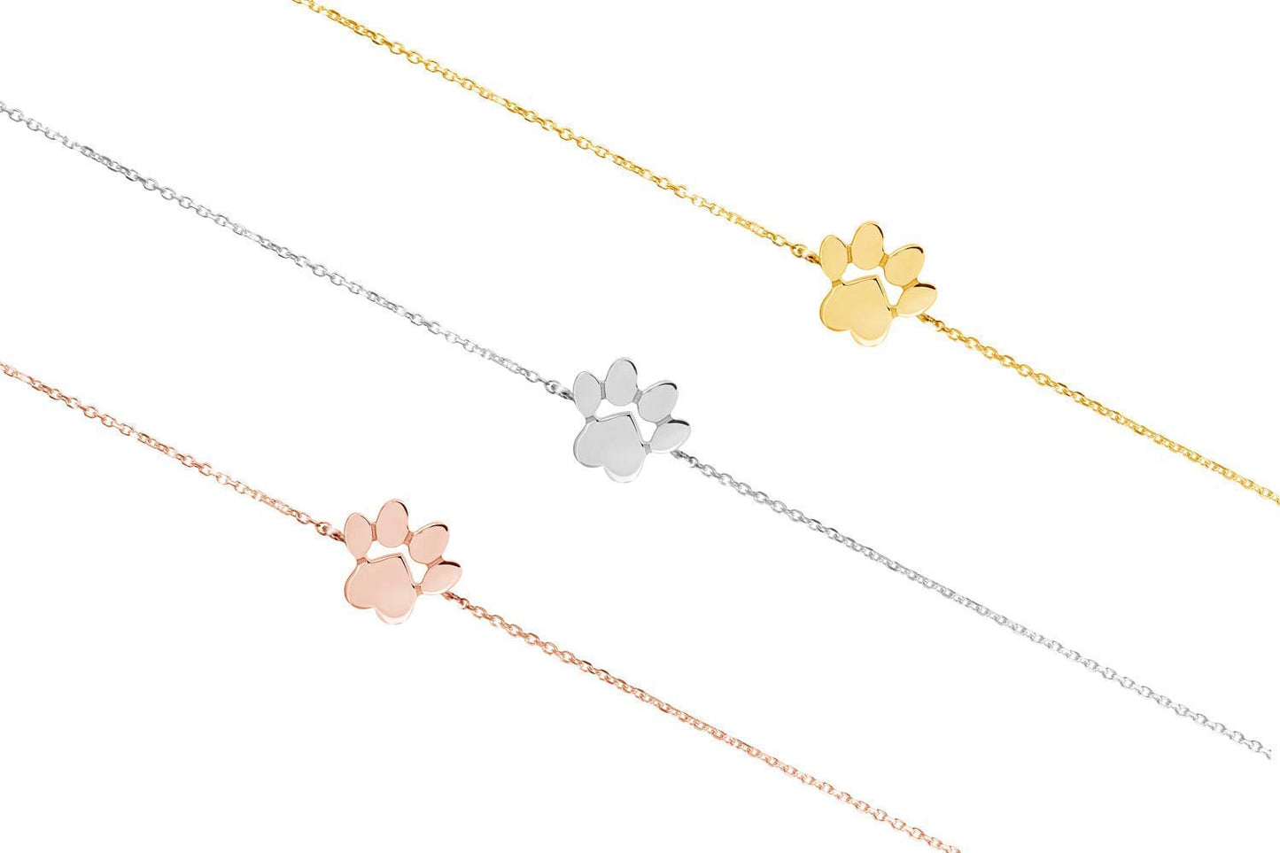 Customisable Paw Print Bracelet