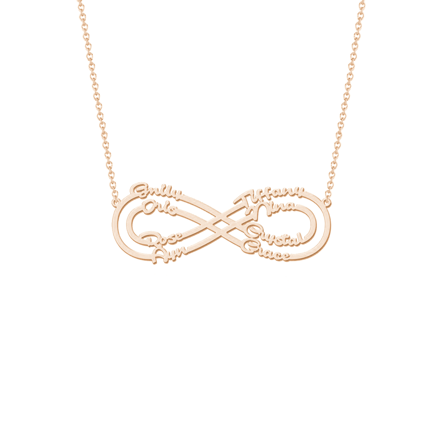 Eternity Necklace with Love Names