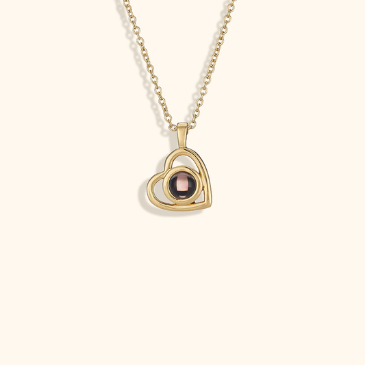 Heart Photo Necklace