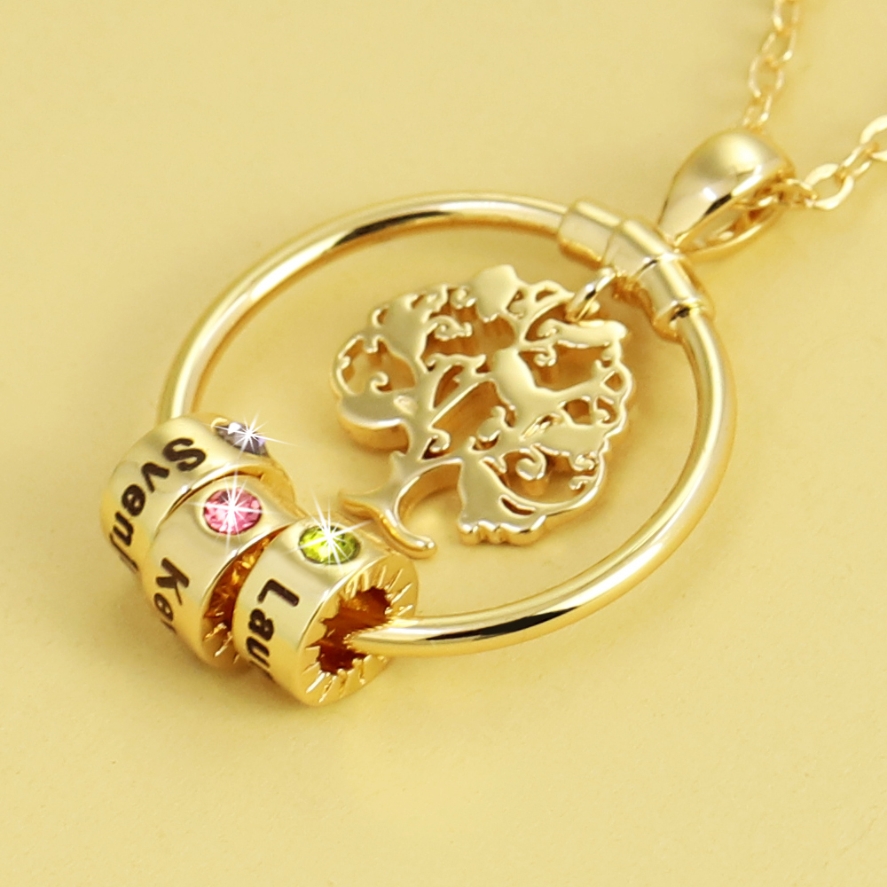 Life Tree Birthstone Necklace