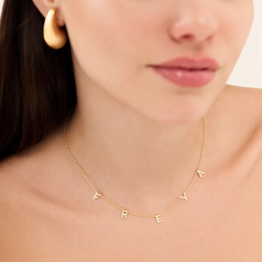 Personalised Engraved Initial Necklace