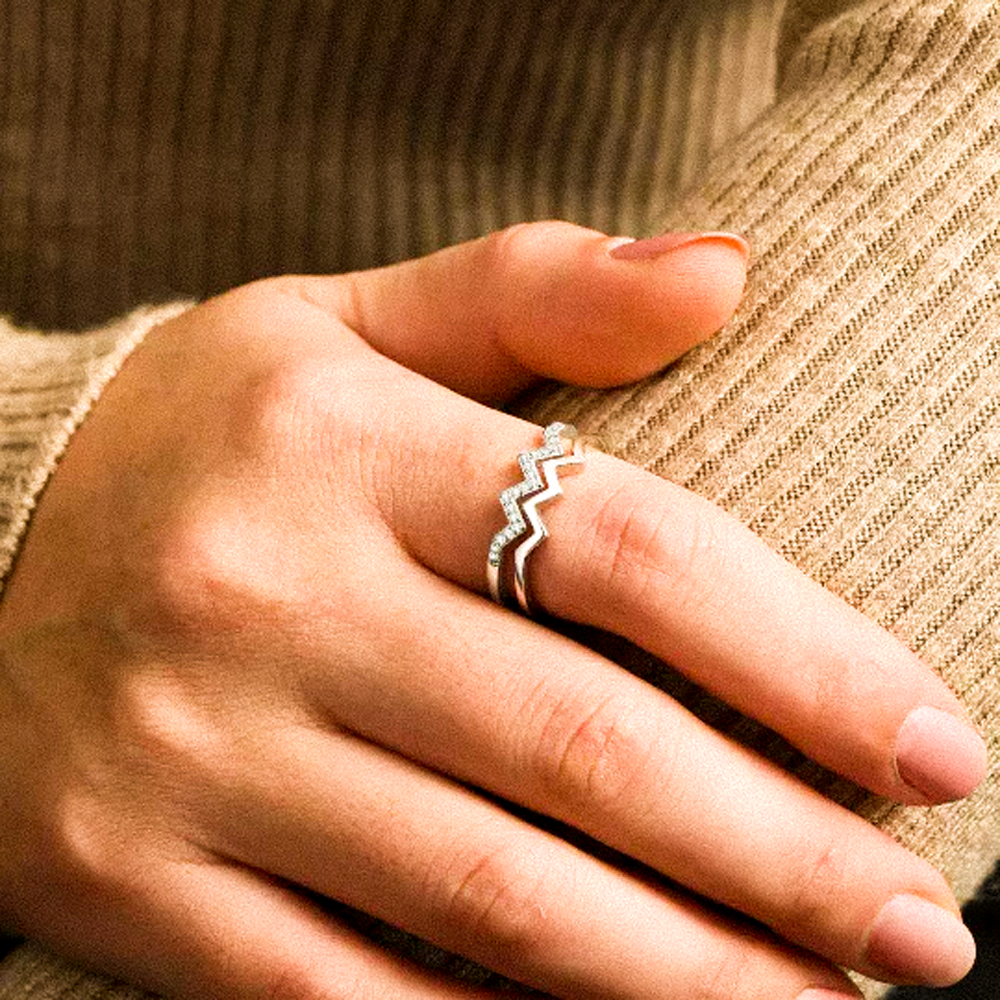 Double Wave Ring