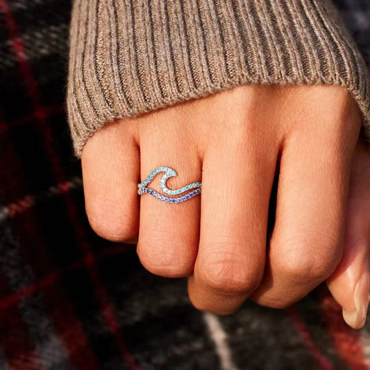 Wavy Ring with Self-Love