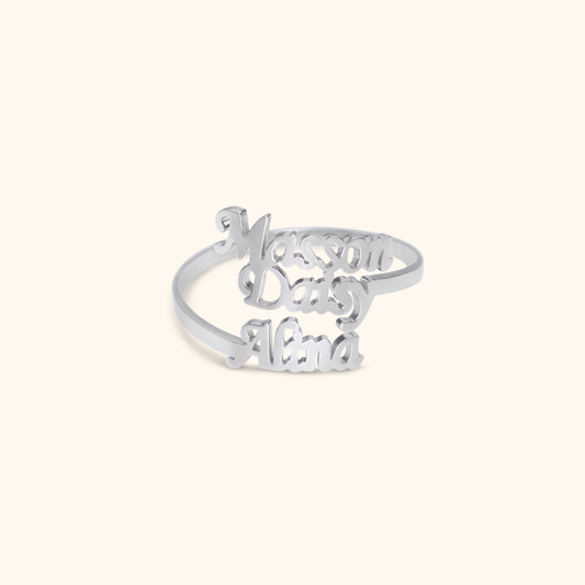 Luxurious Ring With Three Names
