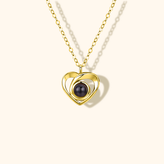 Heart Love Photo Projection Necklace