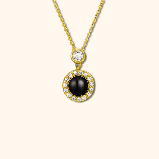 Round Ball Photo Projection Charm Necklace