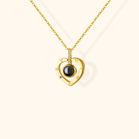 Customisable Baby Projection Charm Necklace