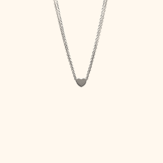 Minimalist Necklace with Heart Pendant