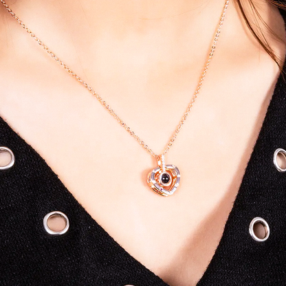 Customisable Baby Projection Charm Necklace