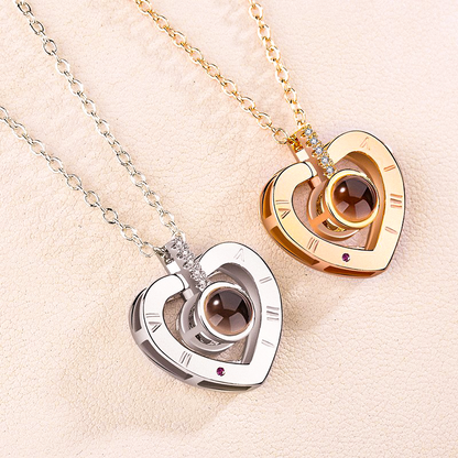 Customisable Baby Projection Charm Necklace