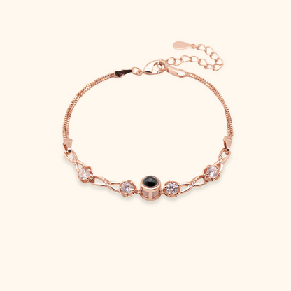 Custom Cubic Zirconia Projection Bracelet