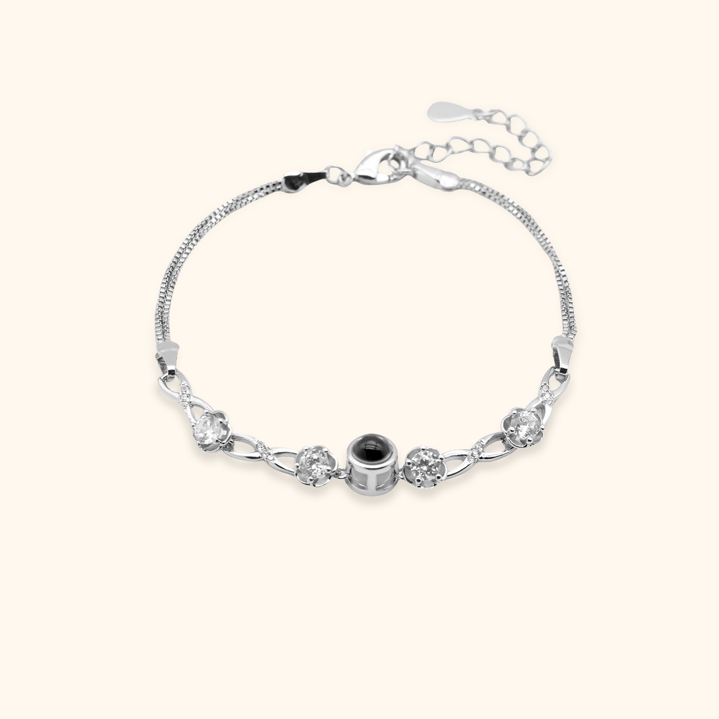 Custom Cubic Zirconia Projection Bracelet