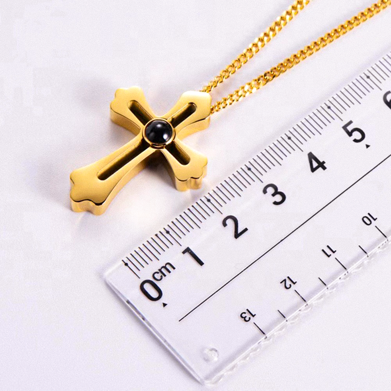 Creed Necklace with Projection Pendant