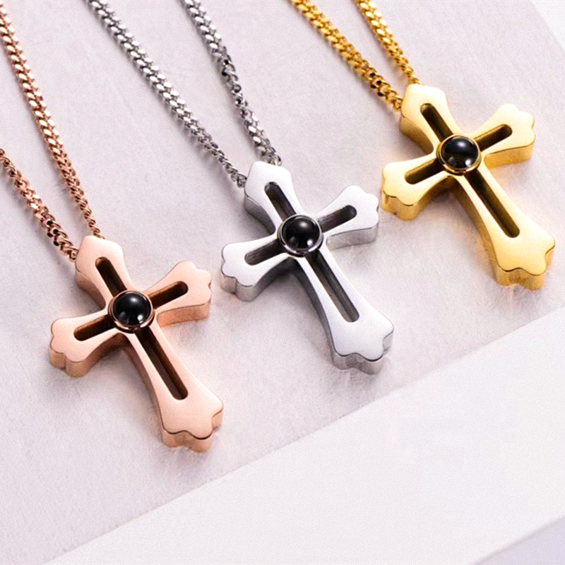 Creed Necklace with Projection Pendant
