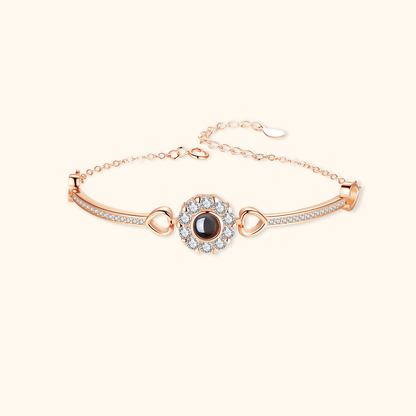 Personalised Round Photo Projection Bracelet