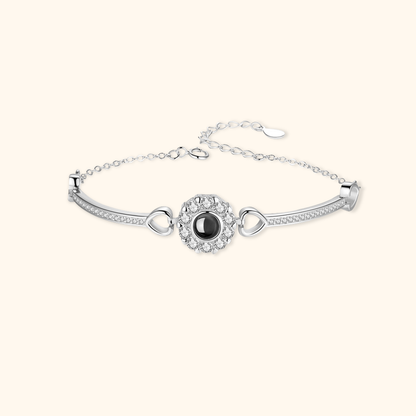 Personalised Round Photo Projection Bracelet