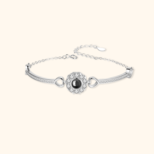 Personalised Round Photo Projection Bracelet