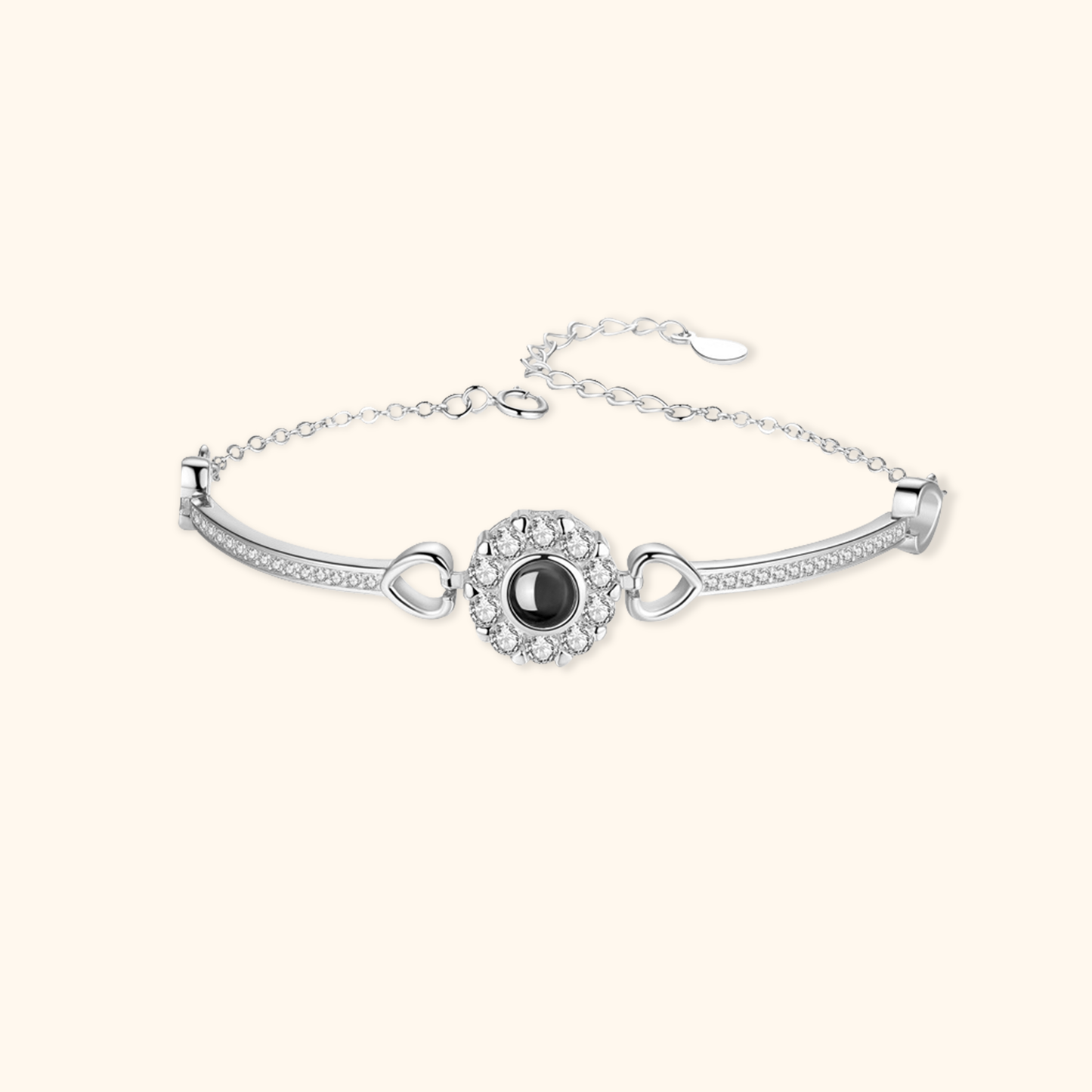 Personalised Round Photo Projection Bracelet