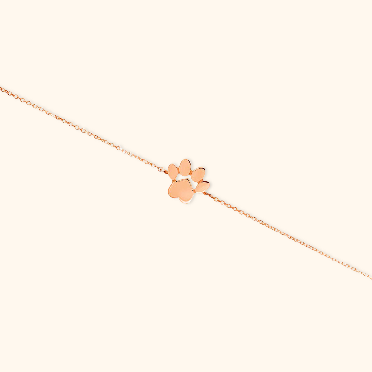 Customisable Paw Print Bracelet