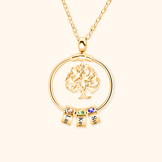 Life Tree Birthstone Necklace