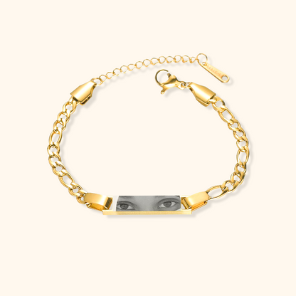 Personalised Engraved Eye Bracelet
