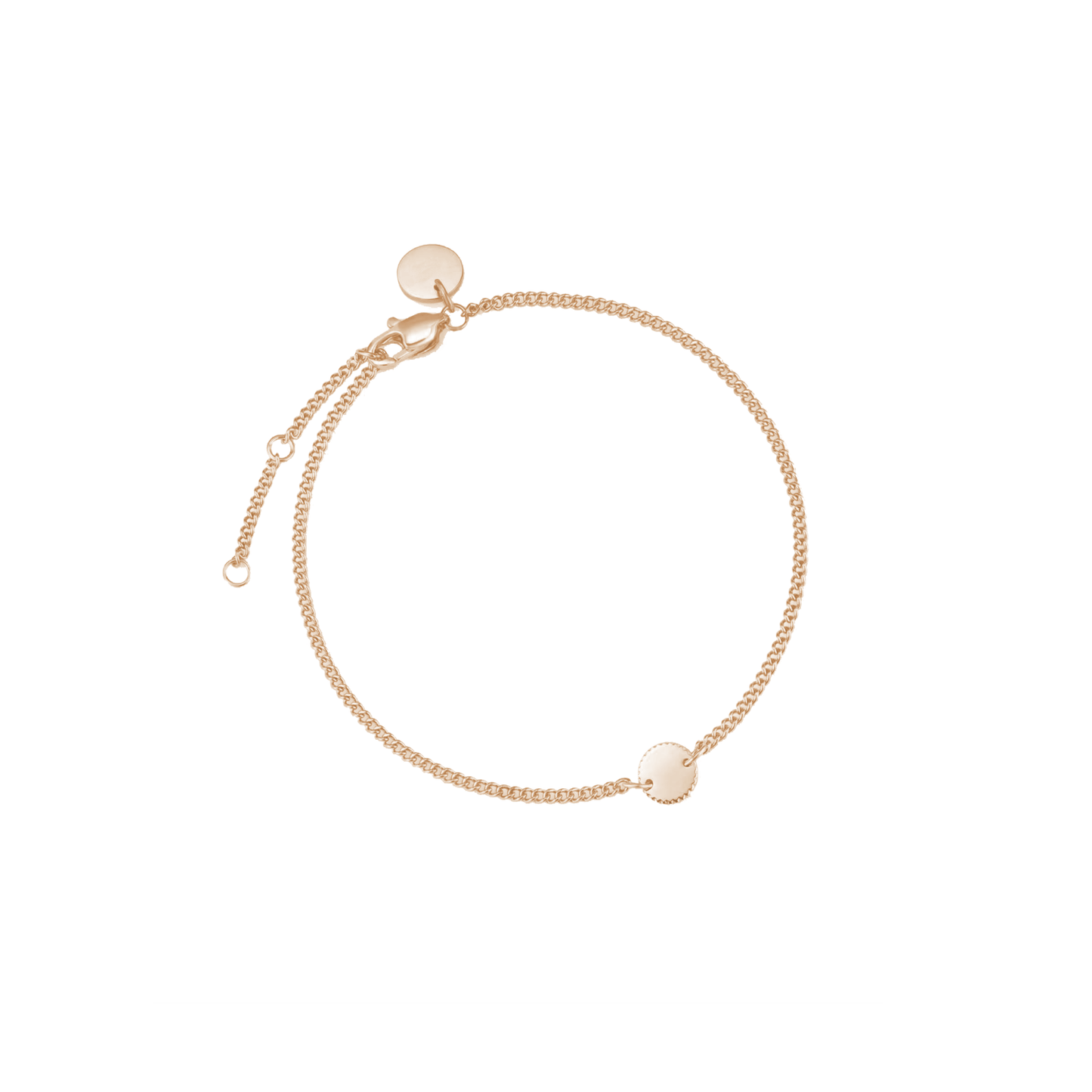 Personalised coin bracelet with engraving