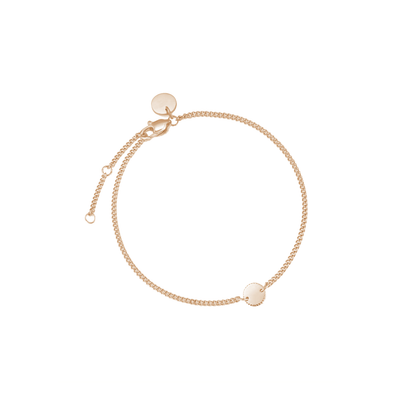 Personalised coin bracelet with engraving