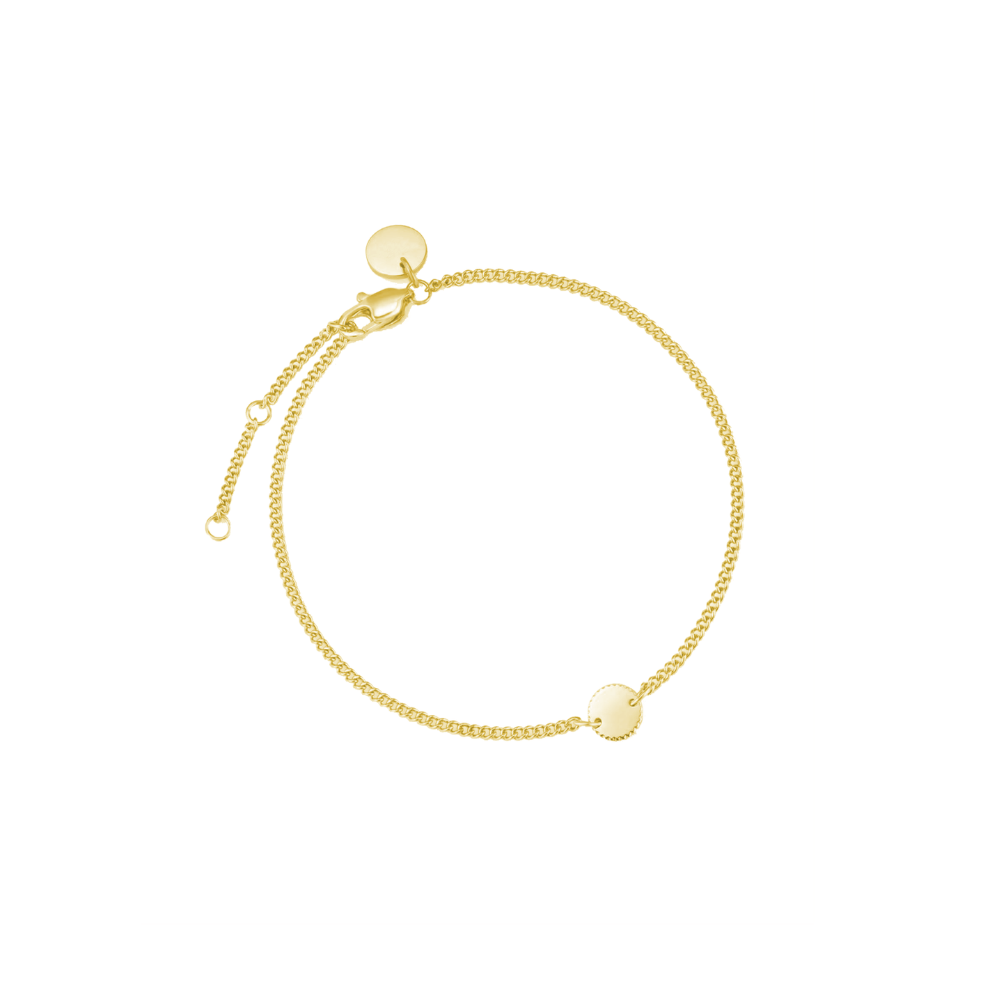 Personalised coin bracelet with engraving