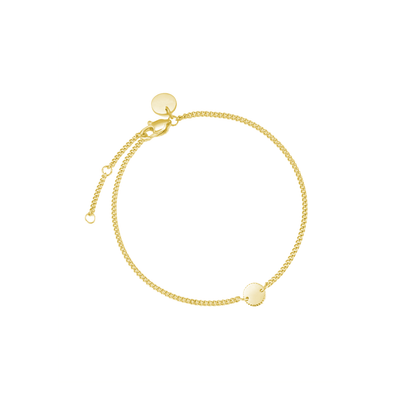 Personalised coin bracelet with engraving