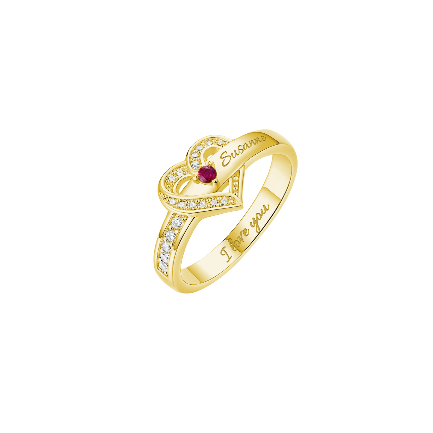 Personalised Ring with Birthstones