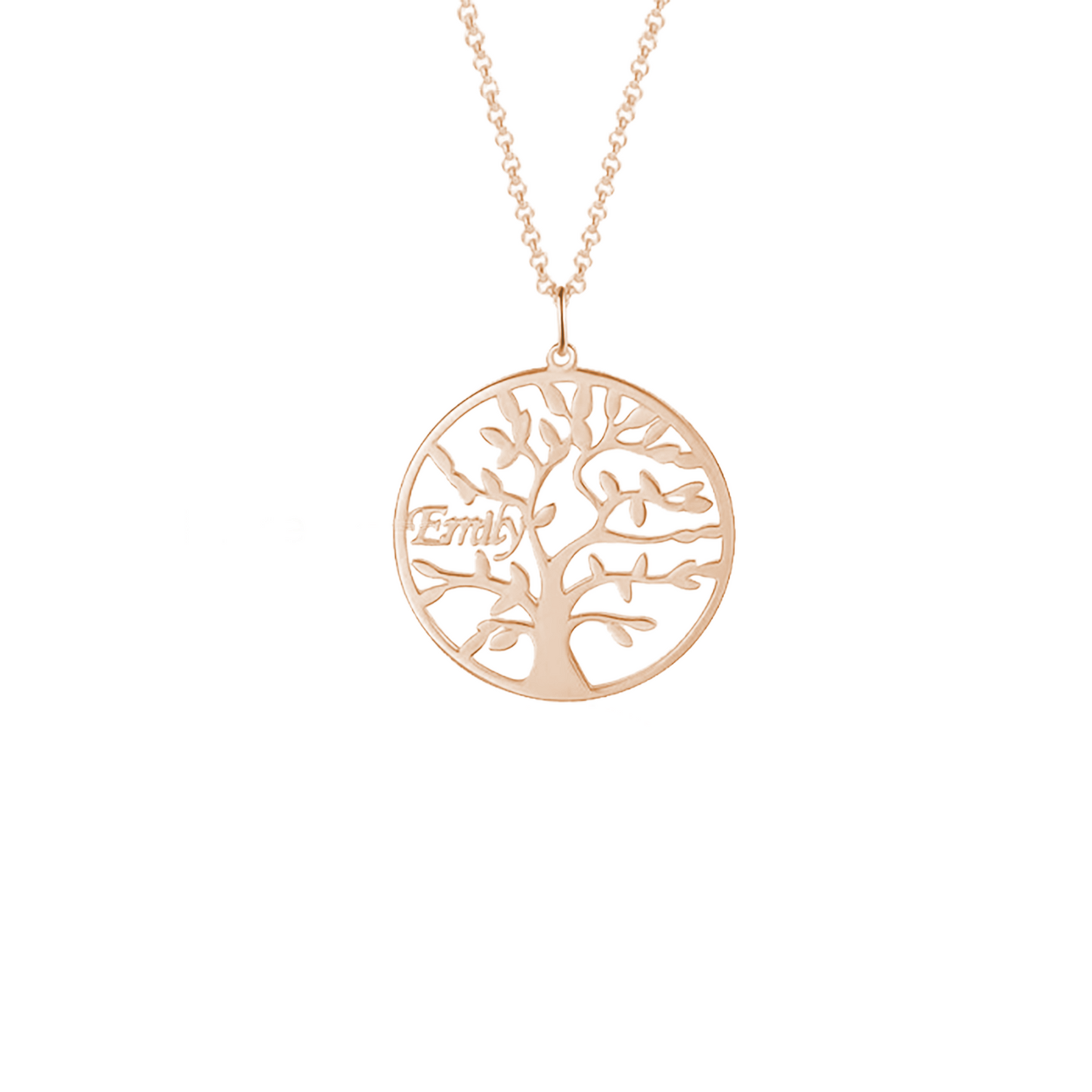 Customisable Family Tree Necklace with 1-9 Names