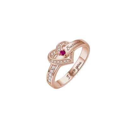 Personalised Ring with Birthstones