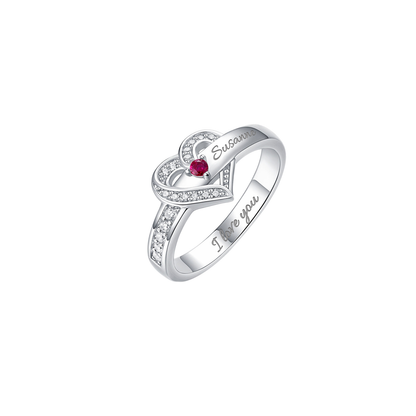 Personalised Ring with Birthstones