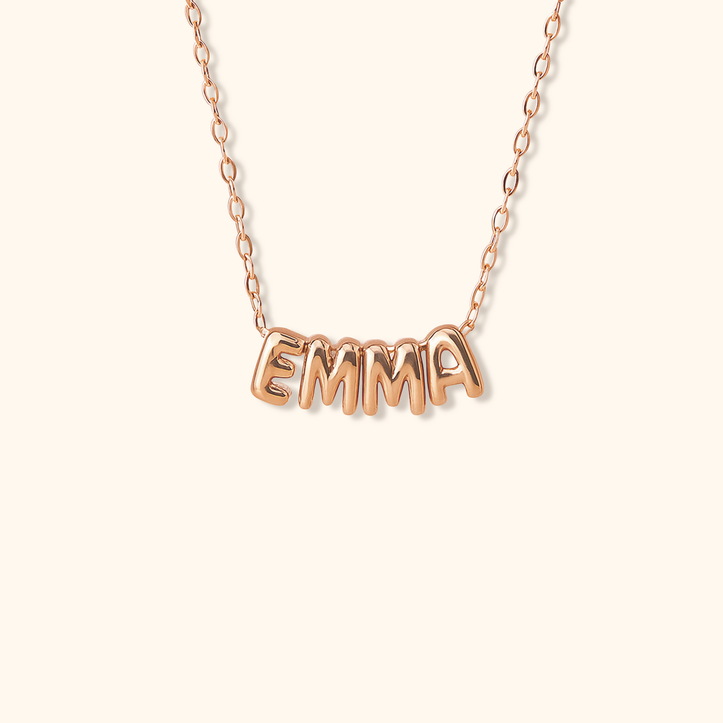 Personalised Bubble Letter Necklace