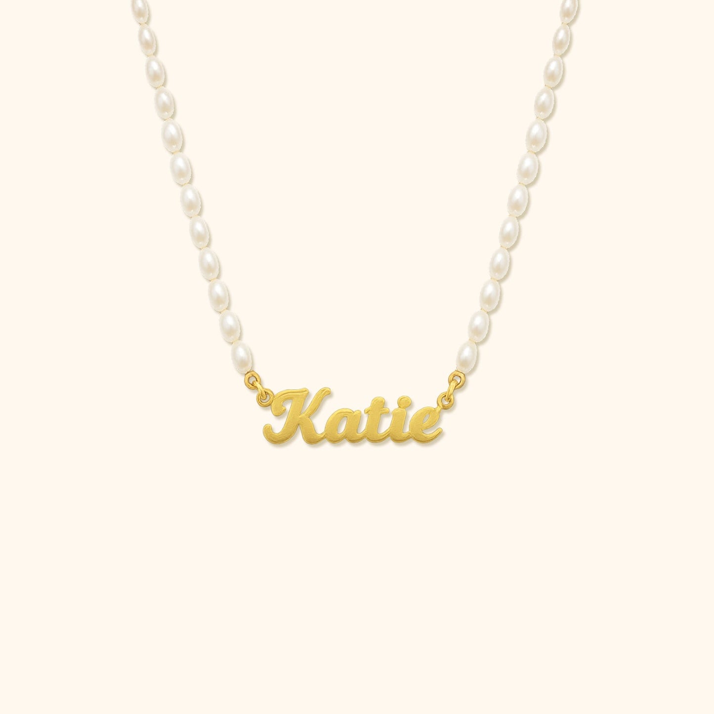 Personalised Pearl Necklace with Name
