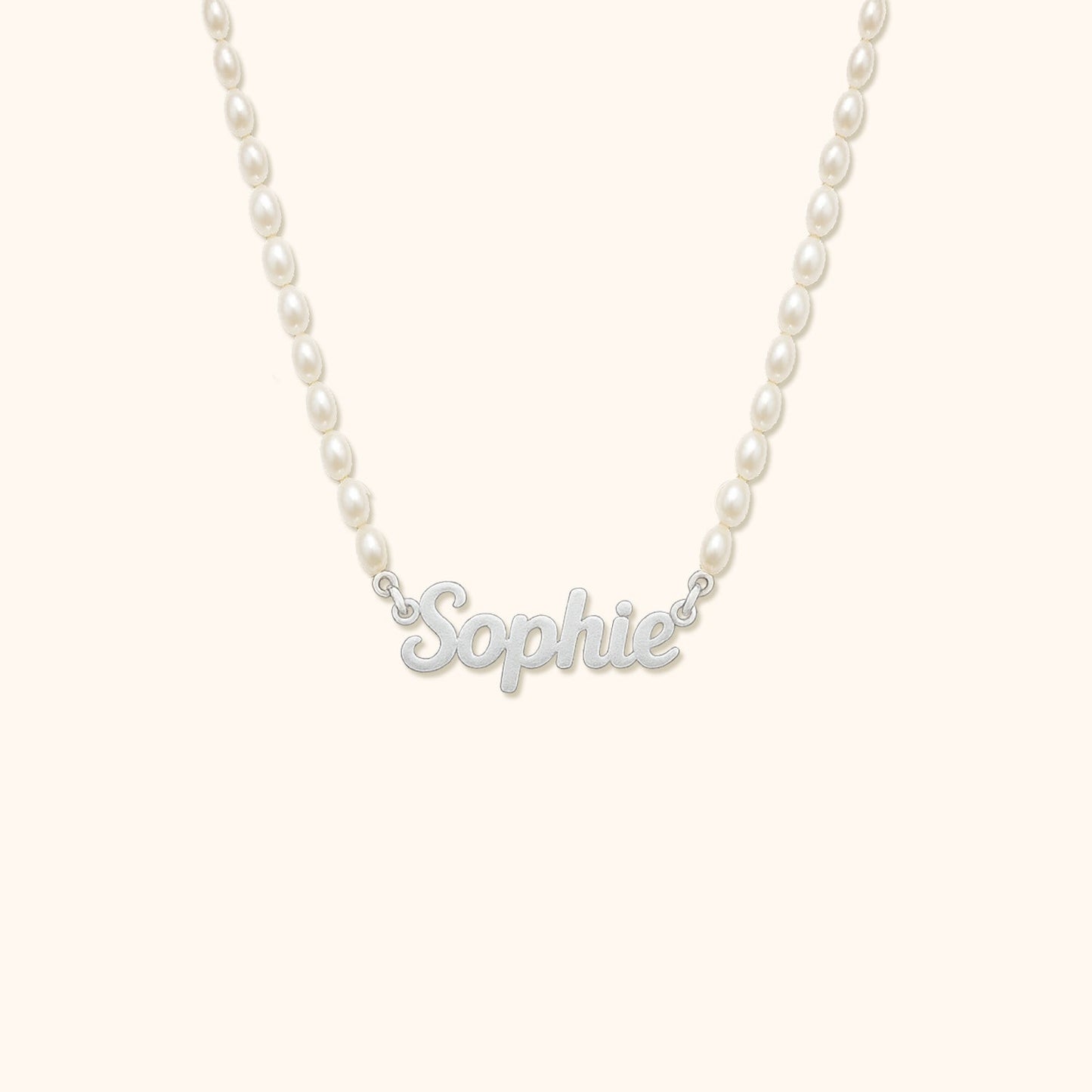 Personalised Pearl Necklace with Name
