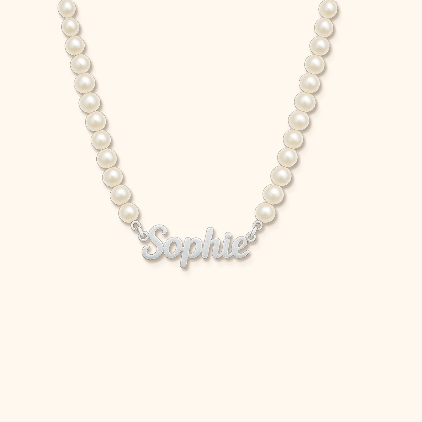 Personalised Pearl Necklace with Name