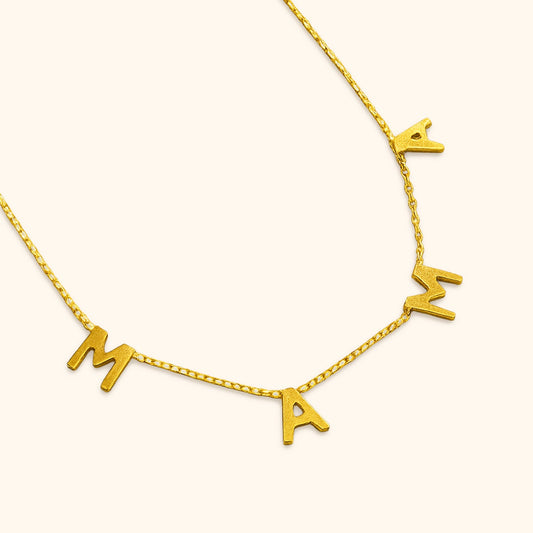 Personalised Engraved Initial Necklace