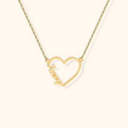 Personalised Heart Name Necklace