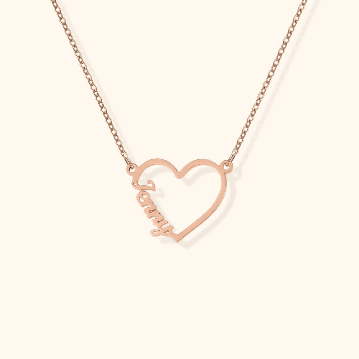 Personalised Heart Name Necklace