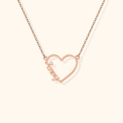 Personalised Heart Name Necklace