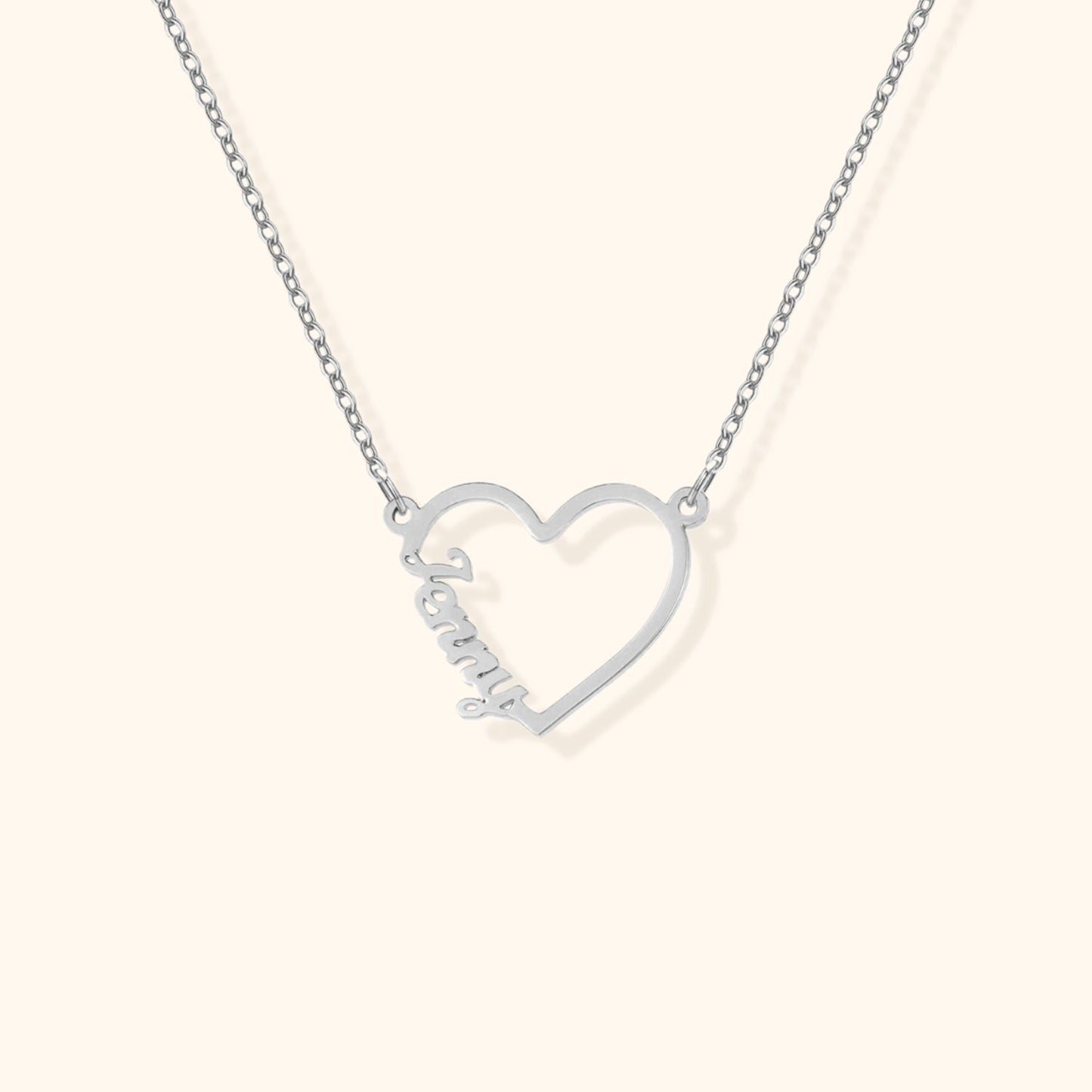 Personalised Heart Name Necklace
