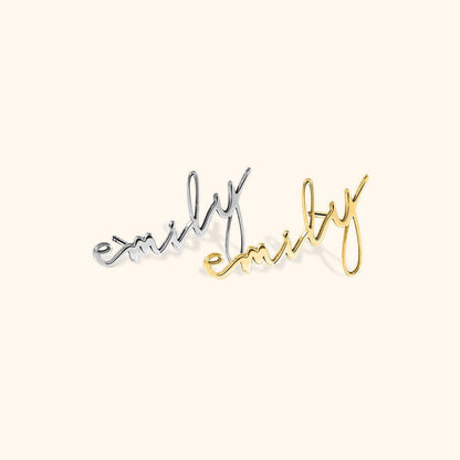 Personalised Name Earrings