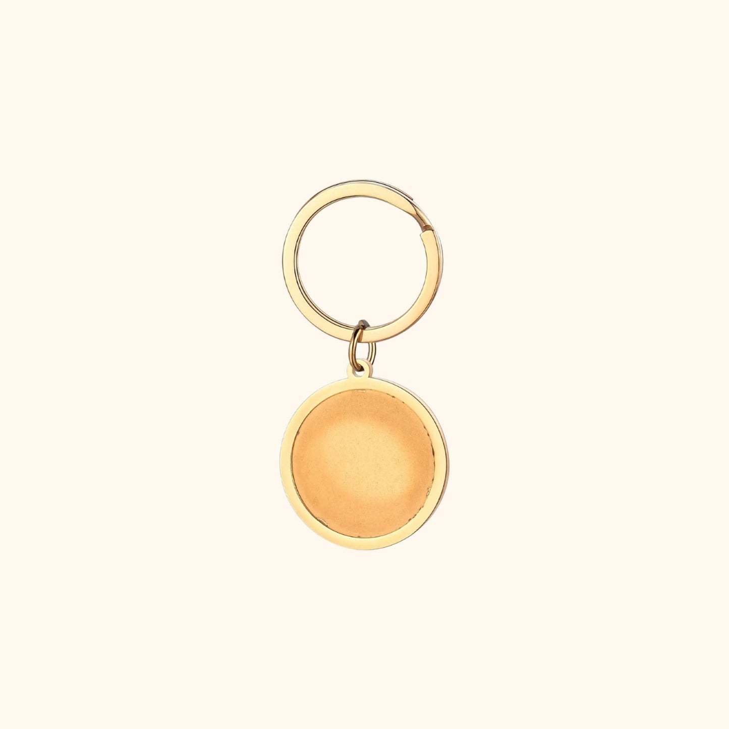 Heart & Round Photo Keyring
