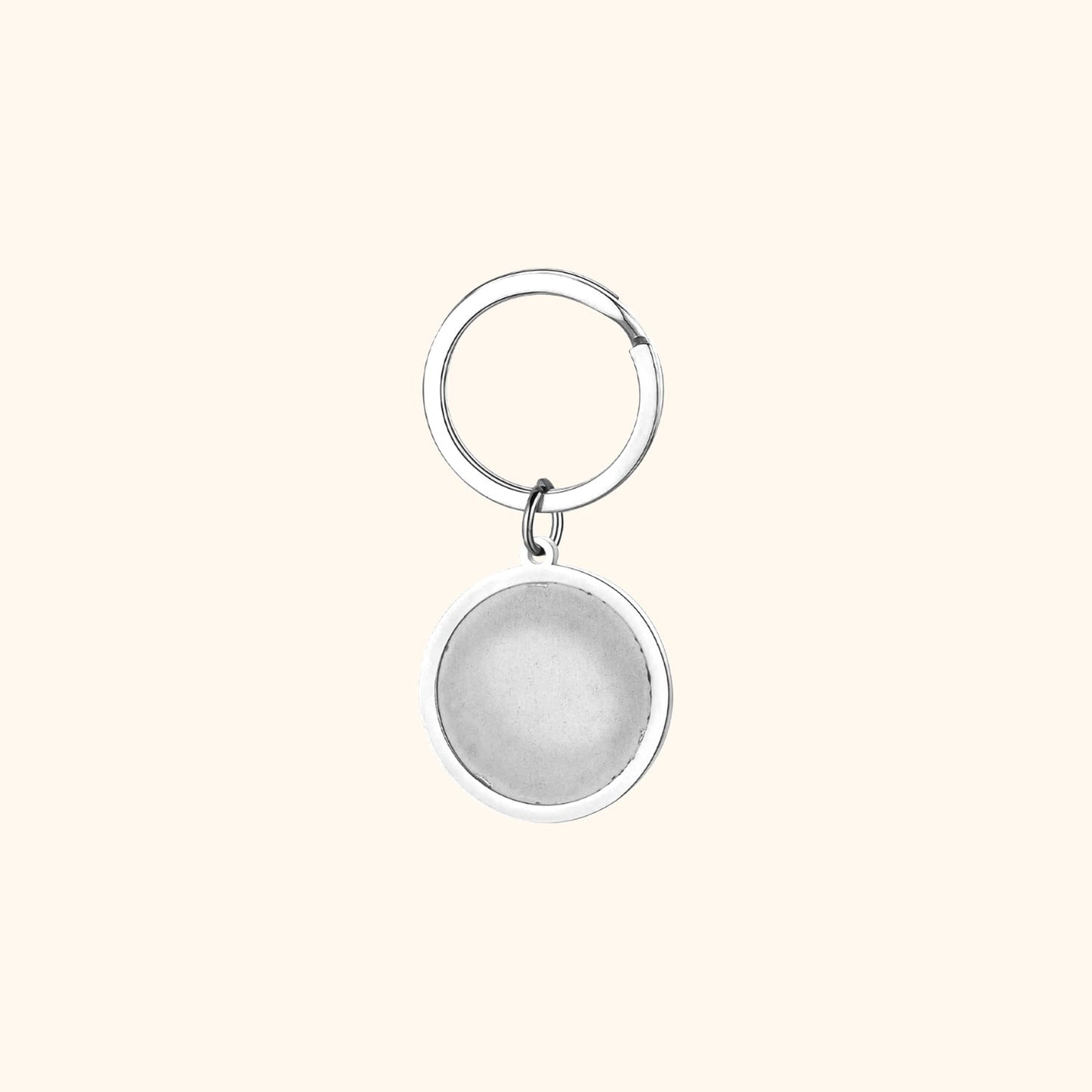 Heart & Round Photo Keyring