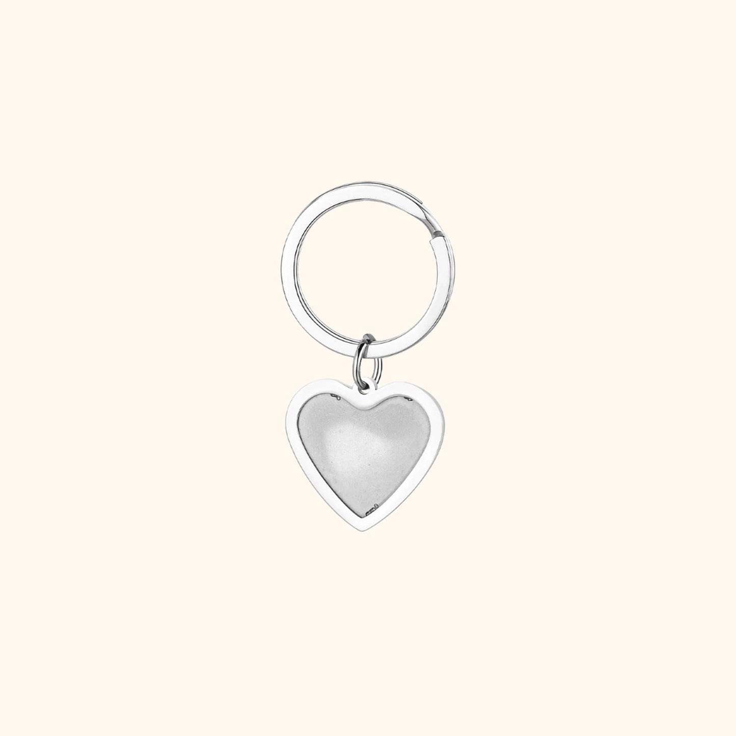 Heart & Round Photo Keyring