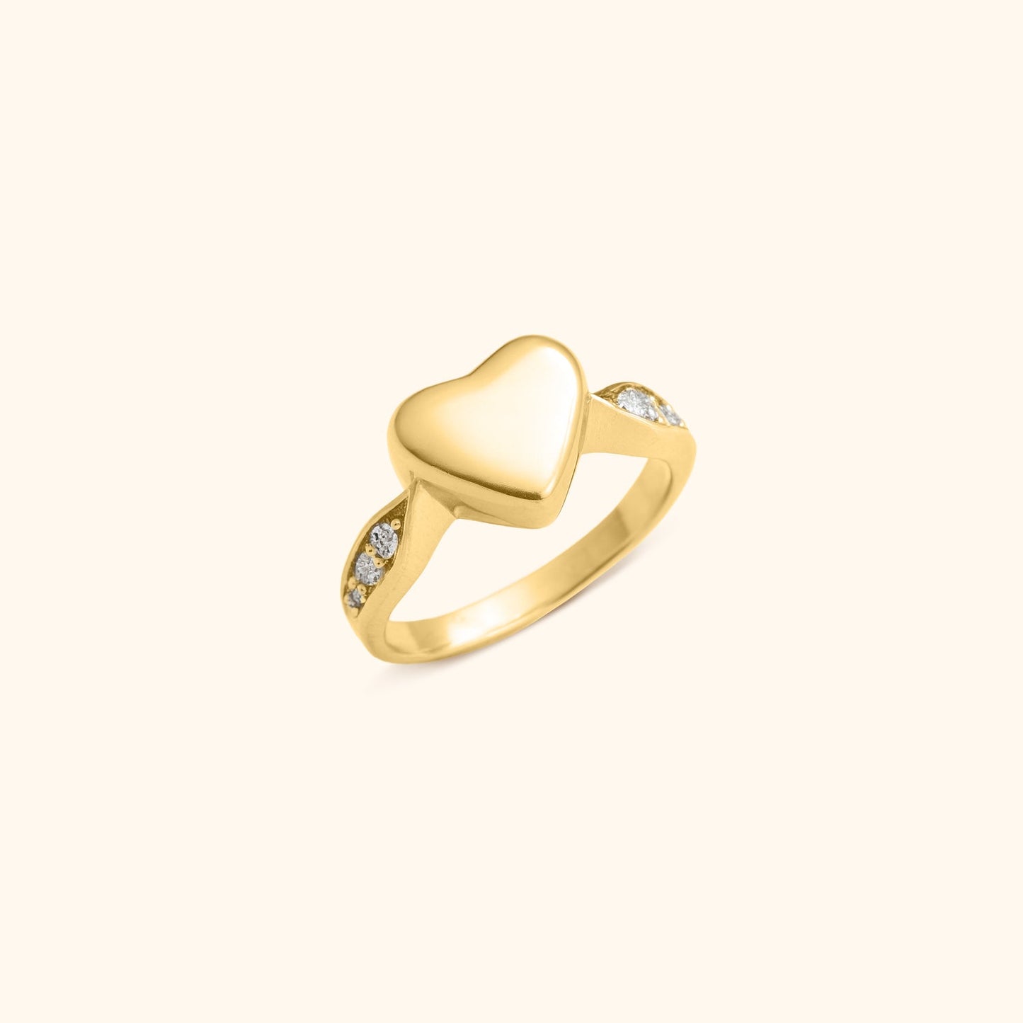 Eternal Heart's Urn Ring with Message Card