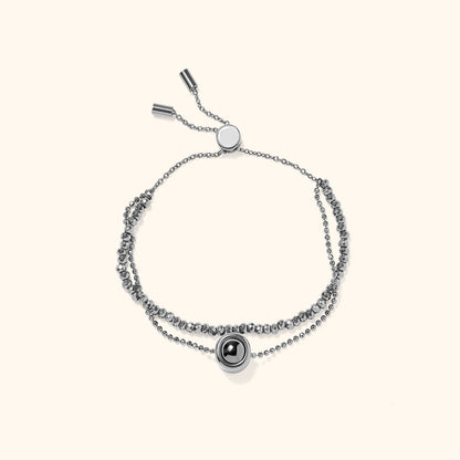 Personalised Crystal Projection Bracelet