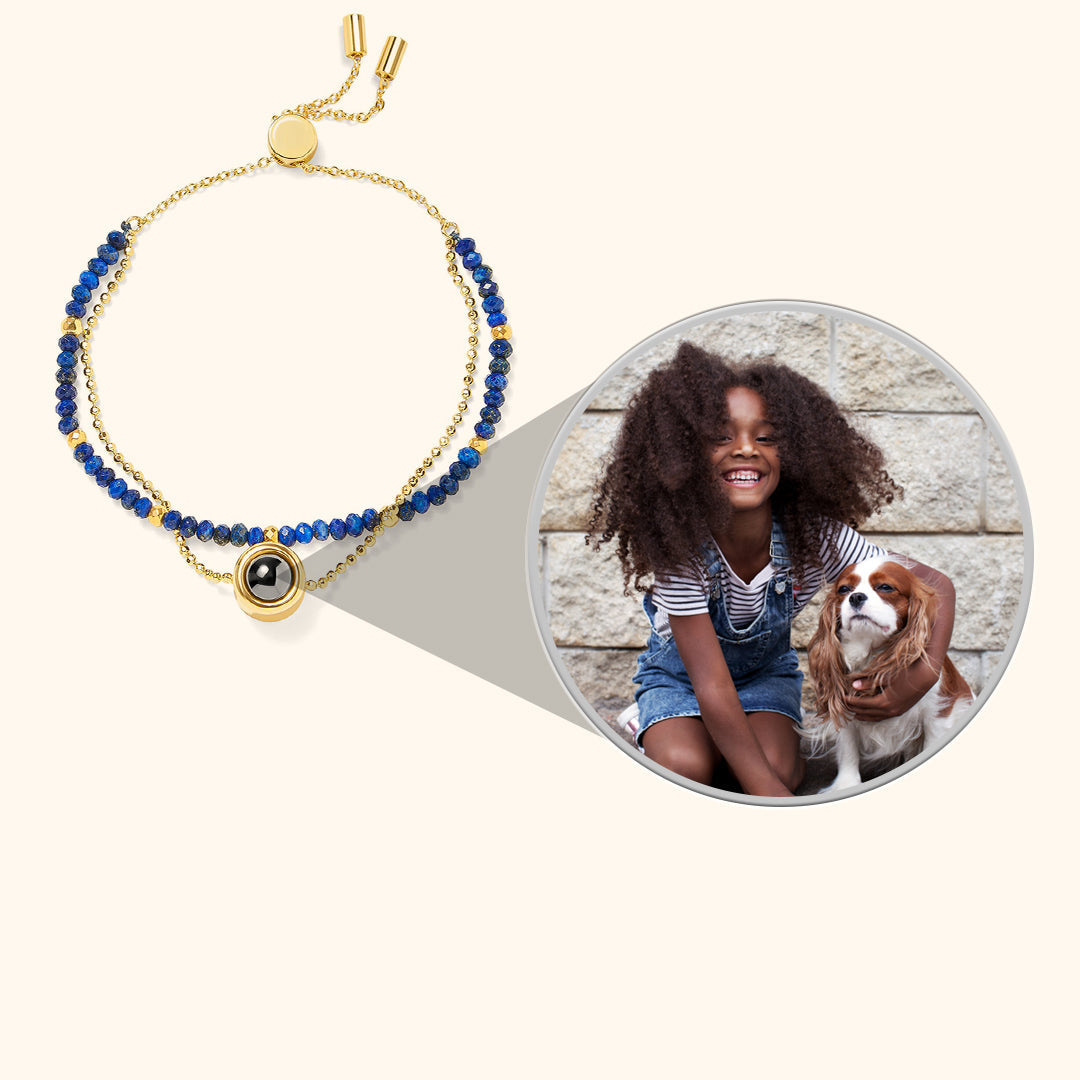 Personalised Crystal Projection Bracelet